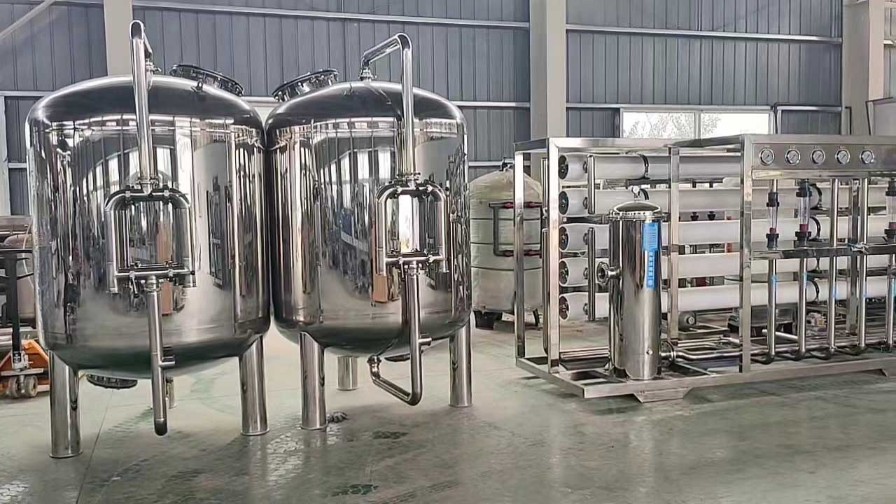 繁昌全不锈钢10T双级反渗透设备饮料厂定制